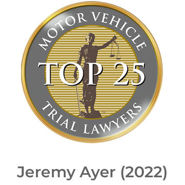 Motor Vehicle Trial Lawyers Top 25 – Jeremy Ayer (2022)